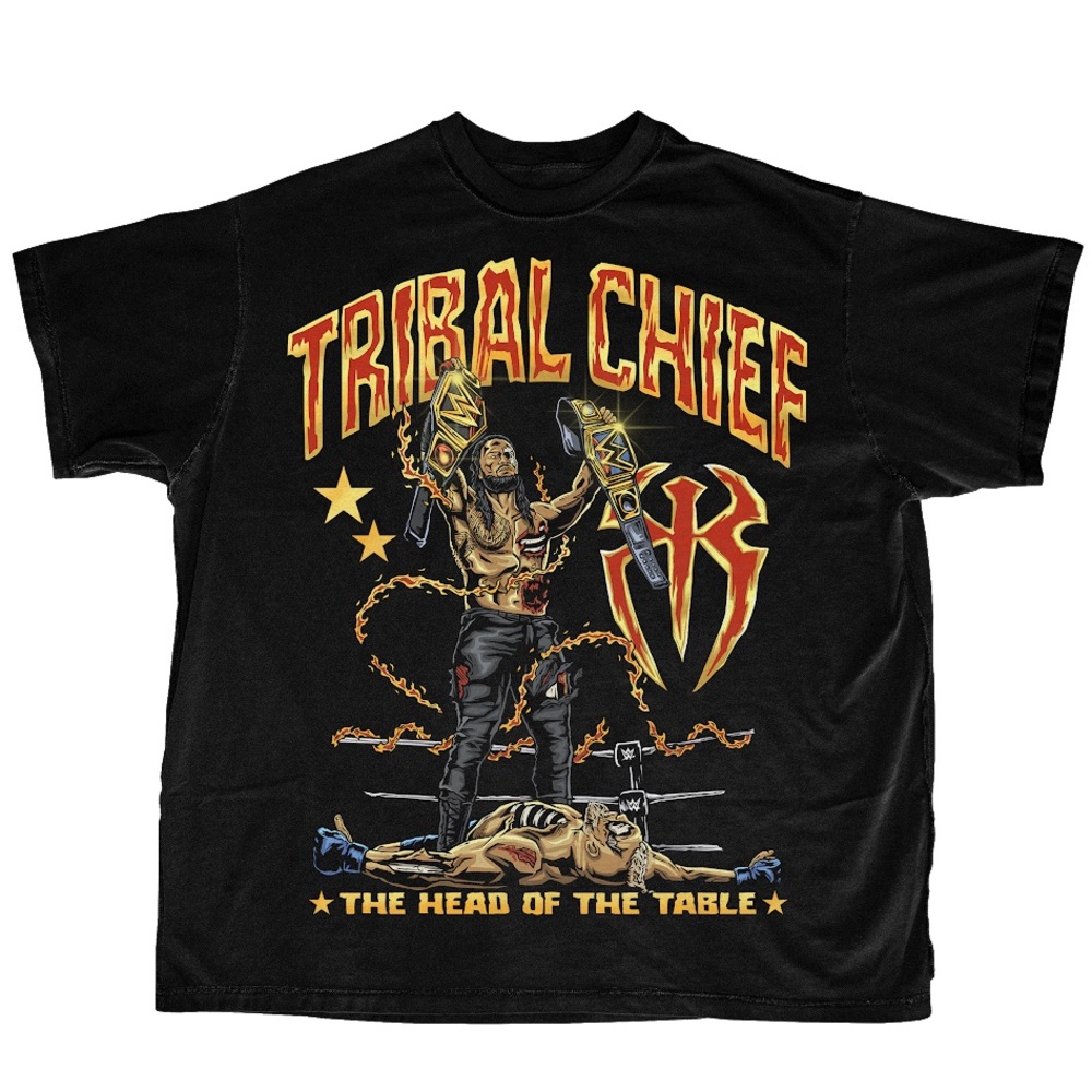 Roman Reigns Tribal Chief T-shirt WWE WWF all sizes